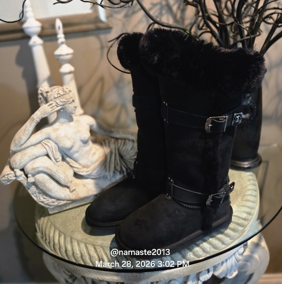 Australia Luxe Collective Tsar Tall Leather Sheepskin Boot #467 - Picture 12 of 15
